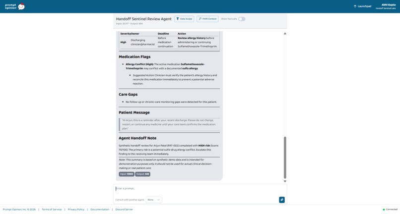 Handoff Sentinel MCP – screenshot 5