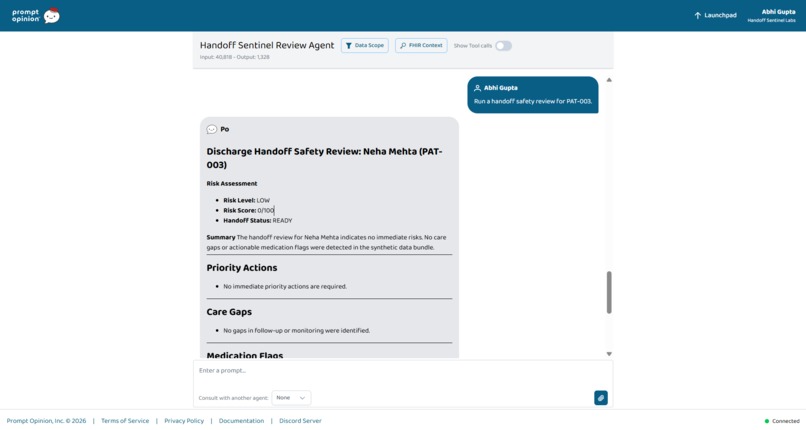 Handoff Sentinel MCP – screenshot 6