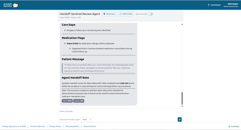 Handoff Sentinel MCP – screenshot 7