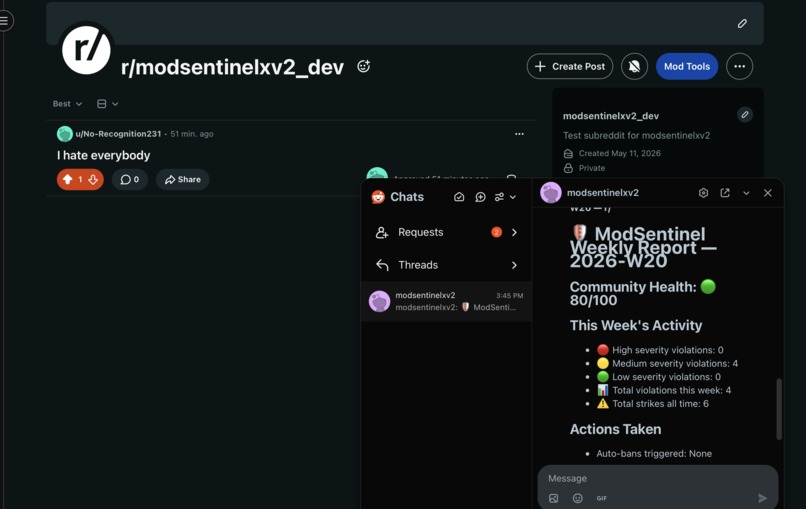ModSentinel – screenshot 1