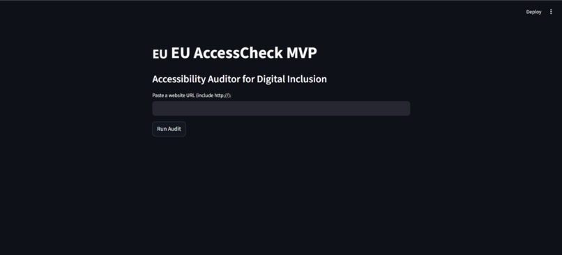 EU AccessGate MVP – screenshot 1