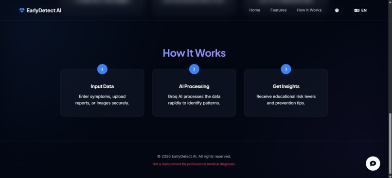 EarlyDetect AI – screenshot 2