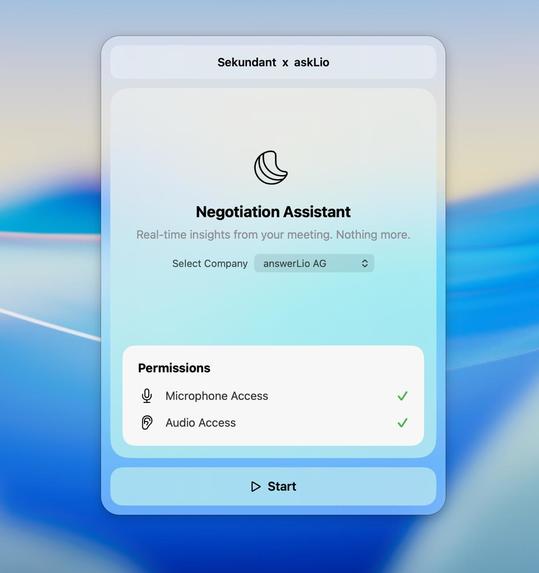 Sekundant – screenshot 1