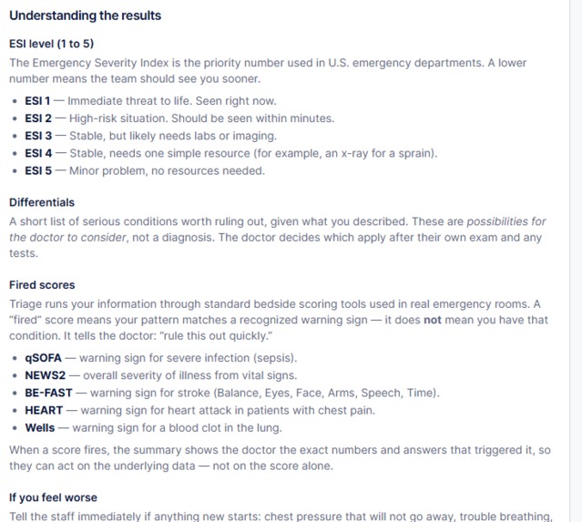 Triage – screenshot 2