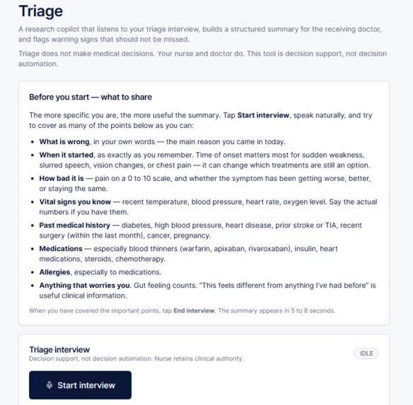 Triage – screenshot 3