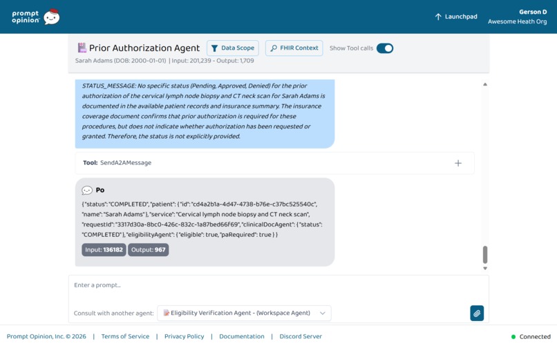 Agentic Prior Authorization – screenshot 4