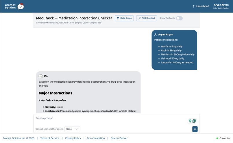 MedCheck — Medication Interaction Checker – screenshot 2