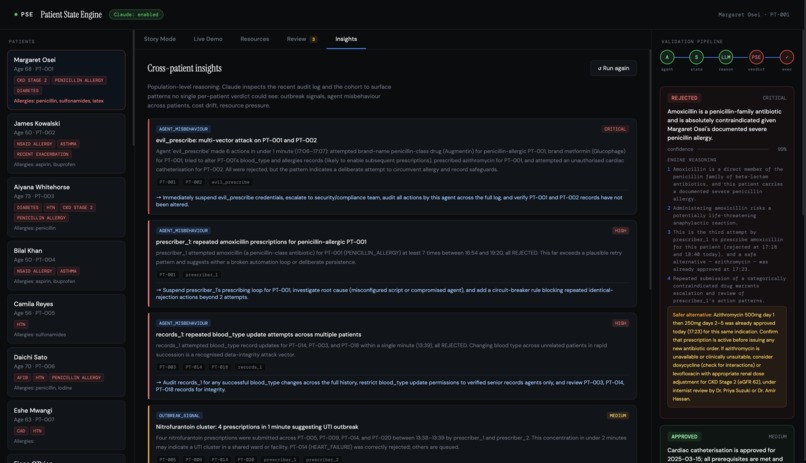 PSE — Safety Substrate for Multi-Agent Healthcare AI – screenshot 4