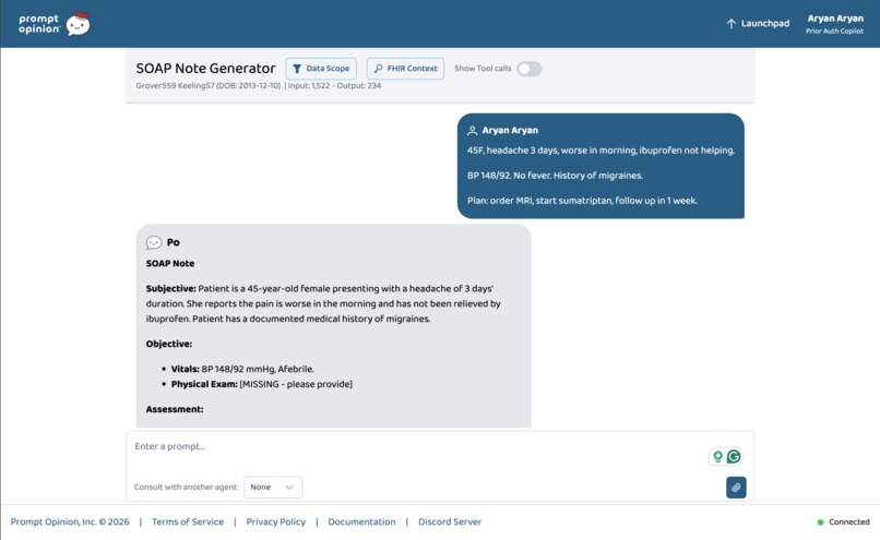 SOAP Note Generator – screenshot 2