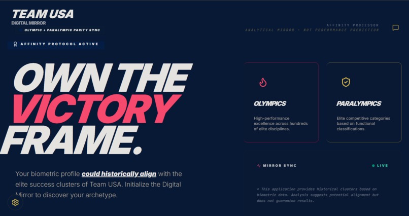 Team USA Digital Mirror – screenshot 1