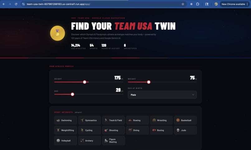 Find Your Team USA Twin – screenshot 1