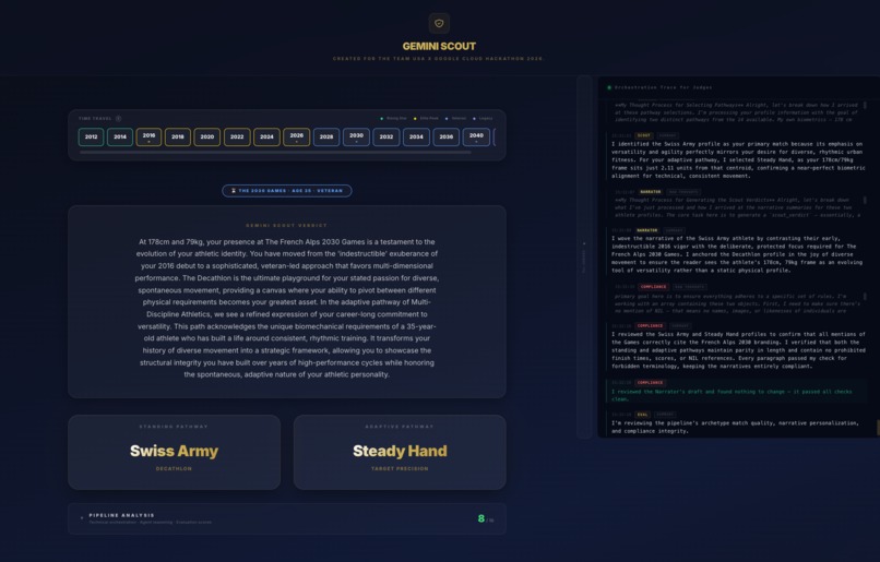 Gemini Scout — Time-Traveling Talent Scout – screenshot 1