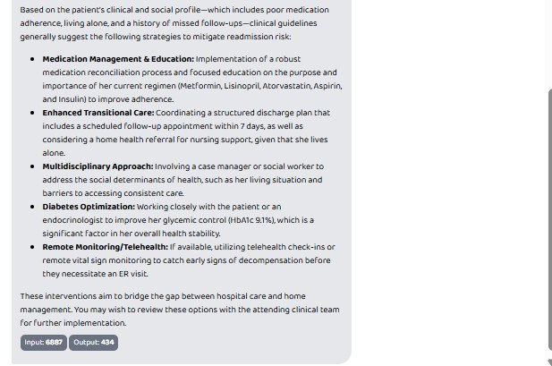 Healthcare AI with Readmission Risk Prediction  – screenshot 8