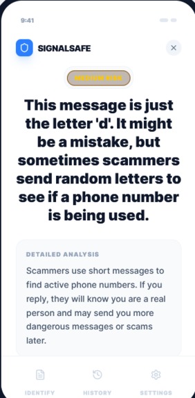 SignalSafe – screenshot 1
