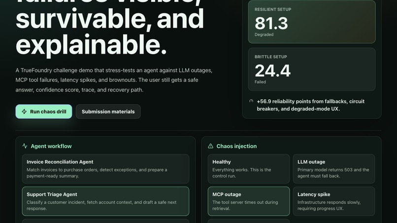 Resilient Agents Lab – screenshot 2