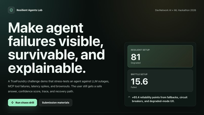 Resilient Agents Lab – screenshot 3