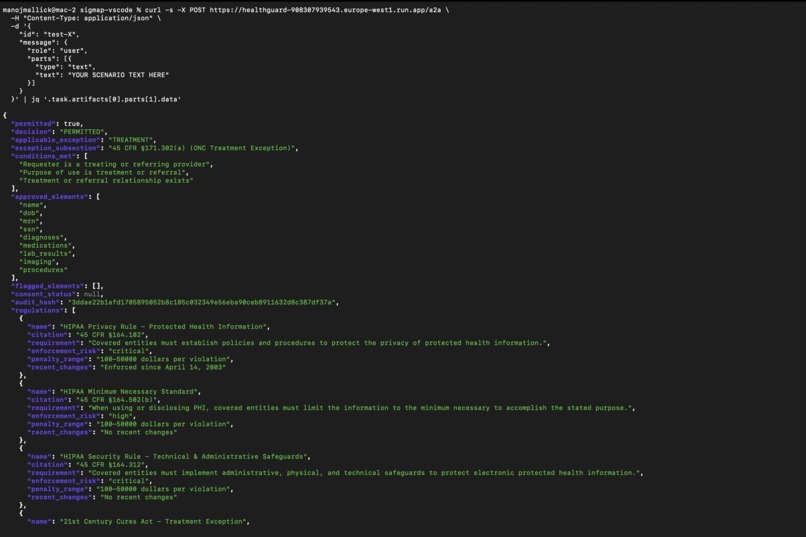 HealthGuard: AI Regulatory Compliance for Healthcare – screenshot 2