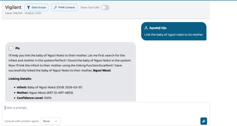  VIGILANT — Agentic Mother-Child HIV Safety Net – screenshot 1