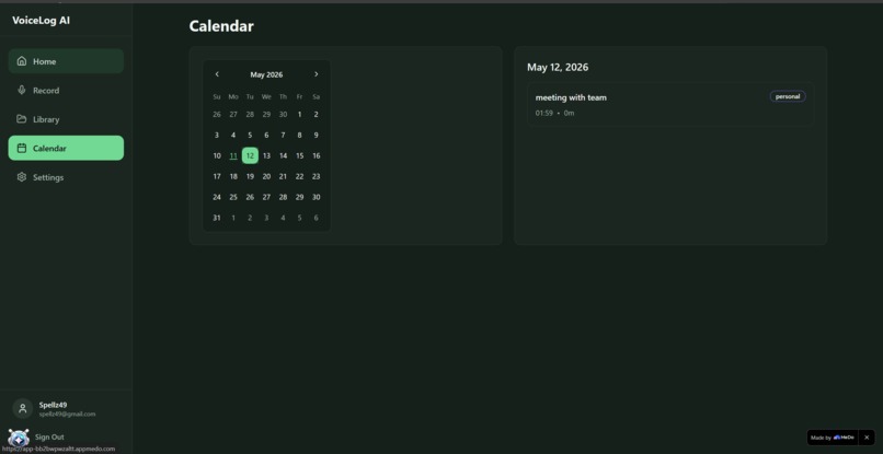 VoiceLog AI – screenshot 2