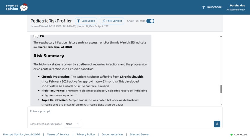 PediatricRiskProfiler – screenshot 1