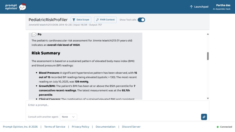 PediatricRiskProfiler – screenshot 3