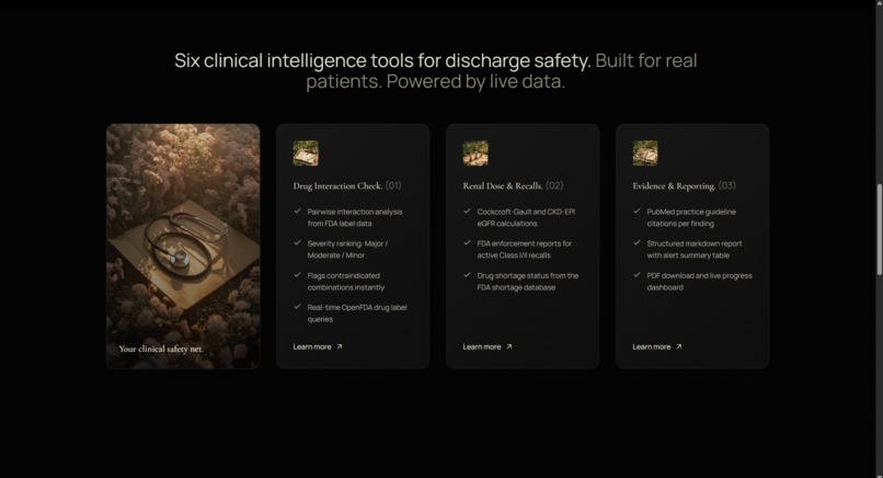 SafeTransit — Clinical AI Agent for Discharge Safety – screenshot 3
