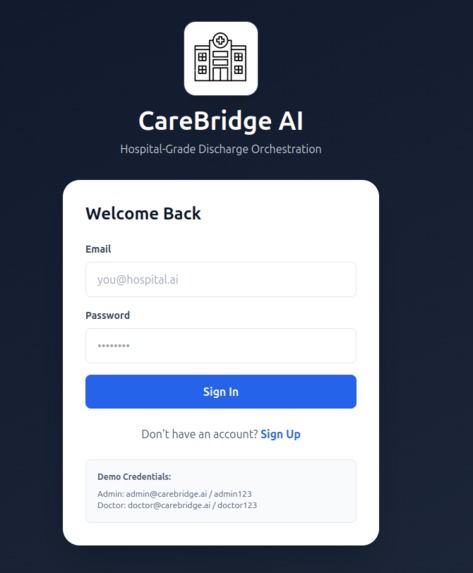 CareBridge AI: Clinical Discharge Orchestration Platform – screenshot 2