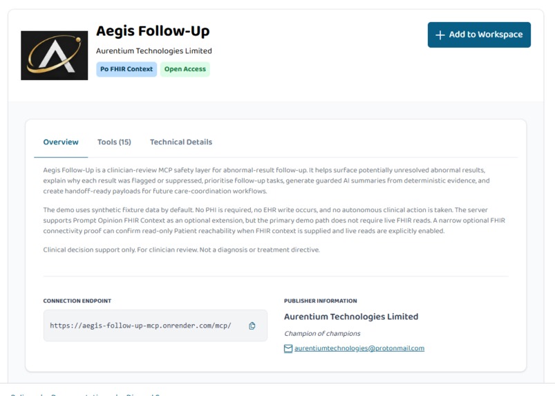 Aegis Follow-Up – screenshot 1
