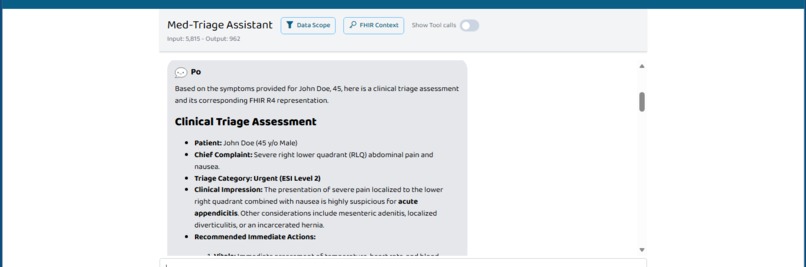 Med-Triage Voice — A2A Agent + FHIR Intake – screenshot 8