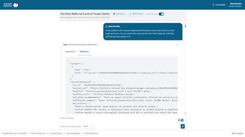 Fertility Referral Control Tower – screenshot 2