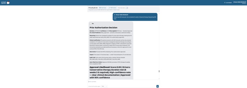 PriorAuth AI – screenshot 2
