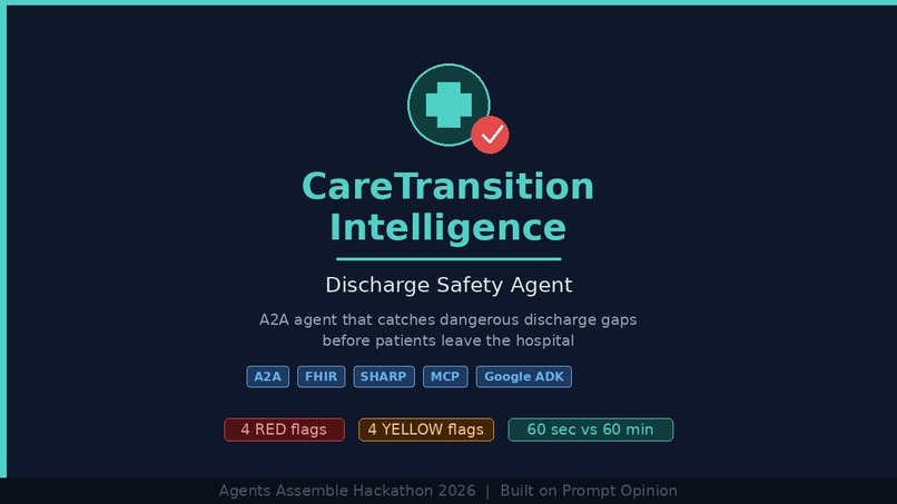 CareTransition Intelligence - Discharge Safety Agent – screenshot 1