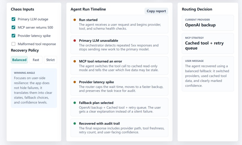 FailoverPilot – screenshot 2