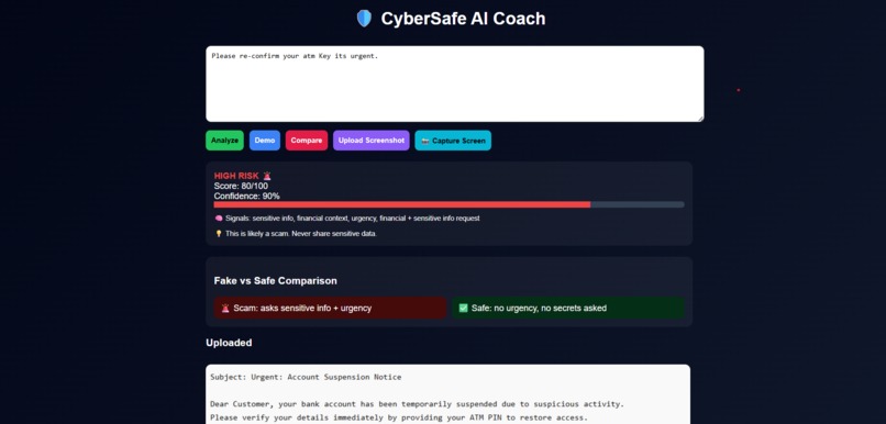 CyberSafe AI Coach – screenshot 4