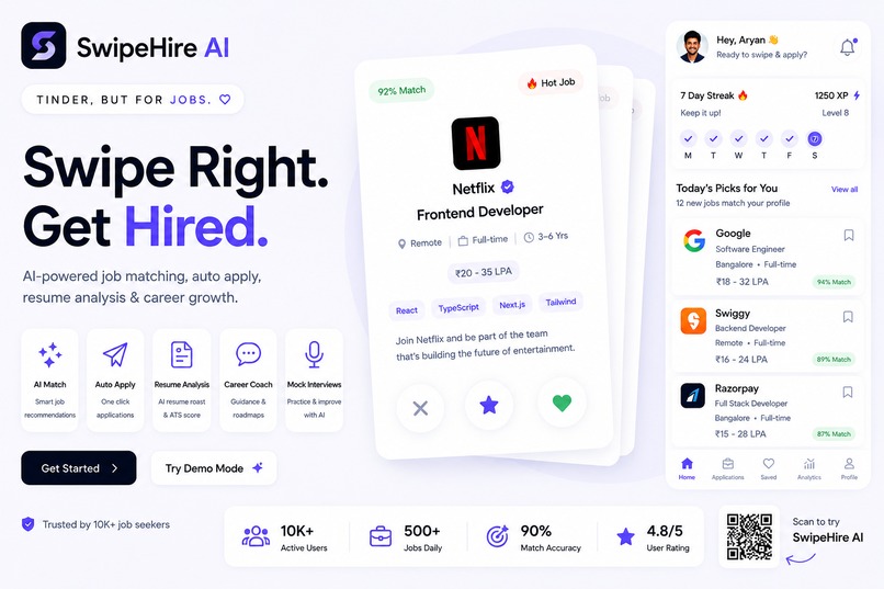 SwipeHire AI – screenshot 1