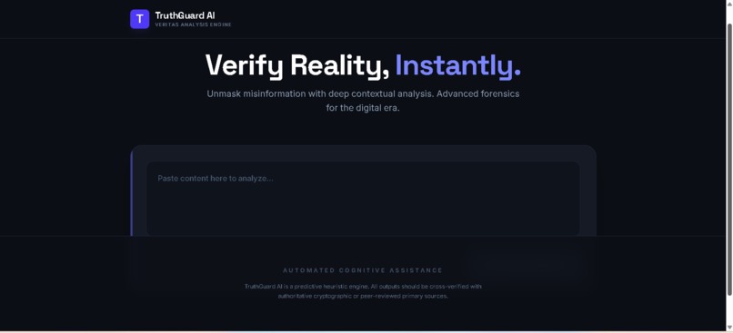 TruthGuard AI — Veritas Analysis Engine – screenshot 2
