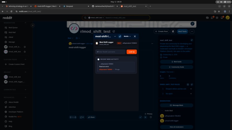 Mod-shift-logger – screenshot 4