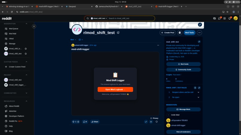 Mod-shift-logger – screenshot 5