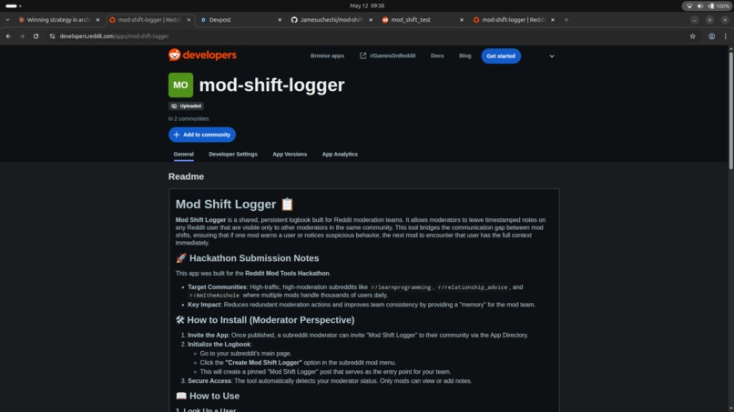 Mod-shift-logger – screenshot 6