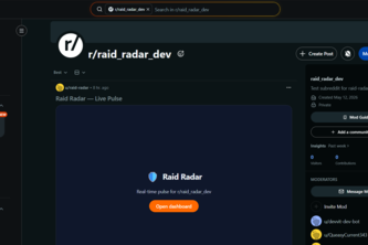Raid Radar — Live raid detection & one-tap lockdown