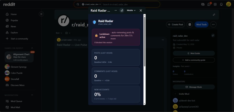 Raid Radar — Live raid detection & one-tap lockdown – screenshot 4