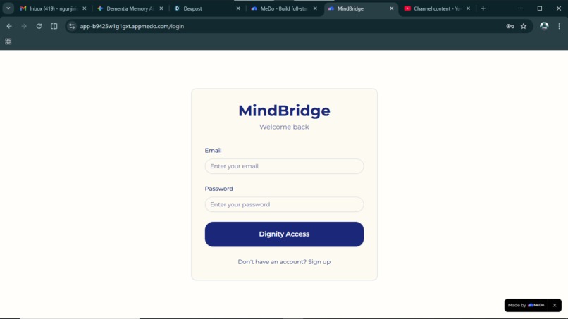 MindBridge – screenshot 1