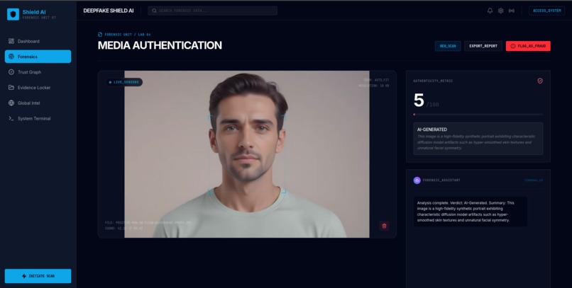 DEEPFAKE SHIELD AI – screenshot 1