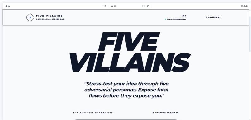 Five Villains – screenshot 1