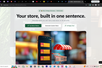 StoreAI — Your Store, Built in One Sentence