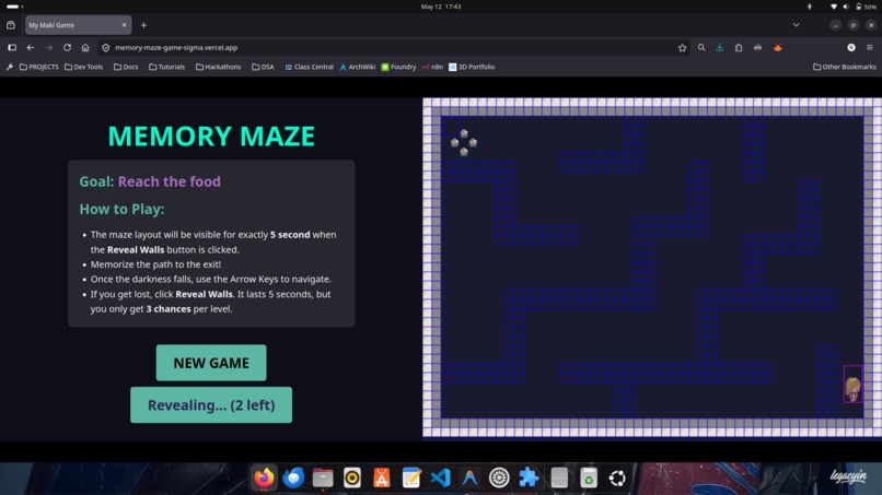 Memory maze – screenshot 1