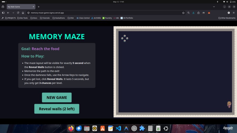 Memory maze – screenshot 2
