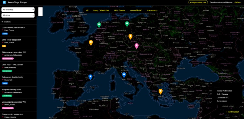 AccessMap Europe – screenshot 2
