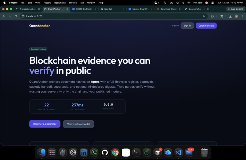 QuantAnchor – screenshot 1