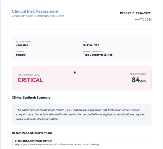 Patient Risk Stratification Agent – screenshot 8